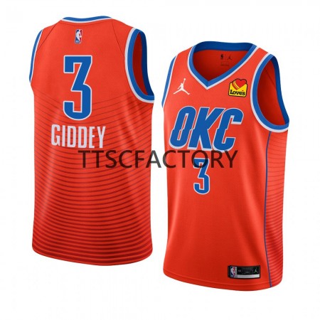 Dres Oklahoma City Thunder Josh Giddey 3 Nike 2022-23 Statement Edition Naranča Swingman - Muške
